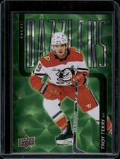 2025-26 Upper Deck #DZ-62 Troy Terry Dazzlers Green Anaheim Ducks