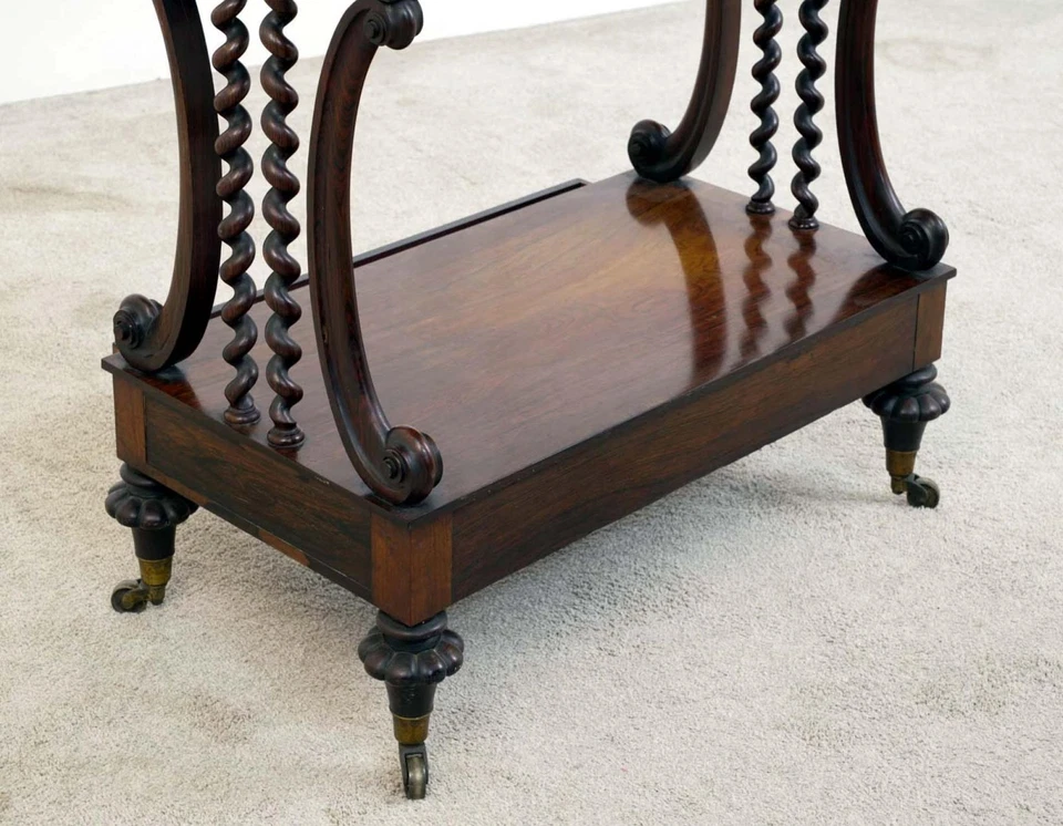 Librería victoriana Whatnot caoba cebada torcida Etagere 1880 Foto 4 de 4