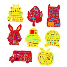 8PCS Animals Stencils for Painting Reusable Abstract Layering Stencils
