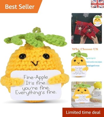 Niedliche 3,15 Zoll emotionale Unterstützung Ananas - durchdachtes Häkelgeschenk für Freunde