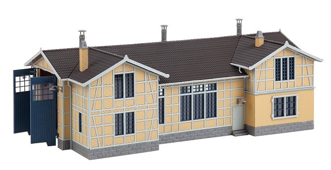 Faller 120287 - 1/87 / H0 Engine Shed, 1-Story - New
