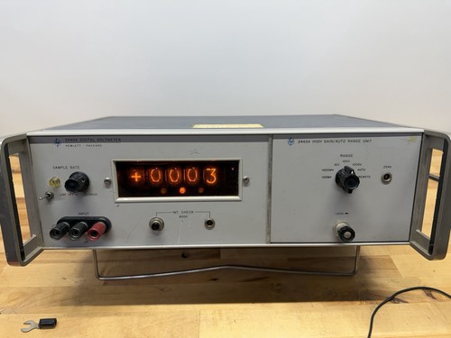 HP 3440A 3443A Digital Voltmeters Nixie Tube Hewlett Packard Bench DMV