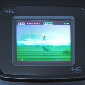 NEC PC Engine GT Handheld Console Black Repaired Capacitors Replaced from JAPAN