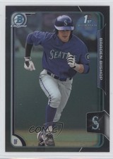 2015 Bowman Draft Chrome Asia Exclusive Black Refractor Braden Bishop #21 0b3