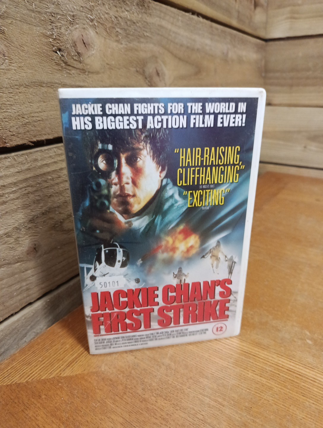 Jackie Chan's First Strike VHS Ex Rental Big Box Classic Martial Arts 90s Action