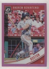 2018 Donruss Optic Pink Prizm Andrew Benintendi (Swing Follow Through) #135 6o1