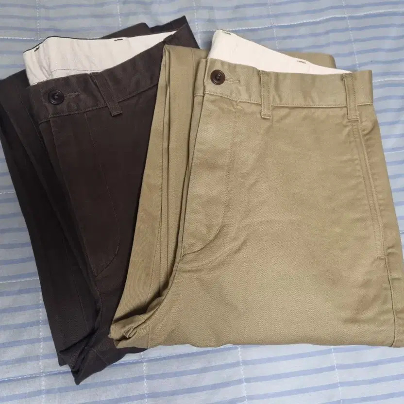 Uniqlo Straight Chino Pants Brown Dark 76 Size thumbnail 5