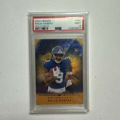 2024 Panini Origins #147 Malik Nabers Holo Gold /25