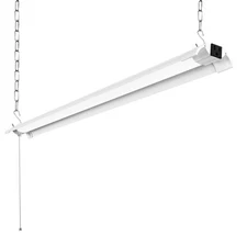 4-Foot Linkable LED Garage Light – 4000K Daylight Hanging Workshop Lighting, ...