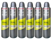 6 PK Dove Men+Care Sport Active + Fresh 8.5 FL OZ (250ML)