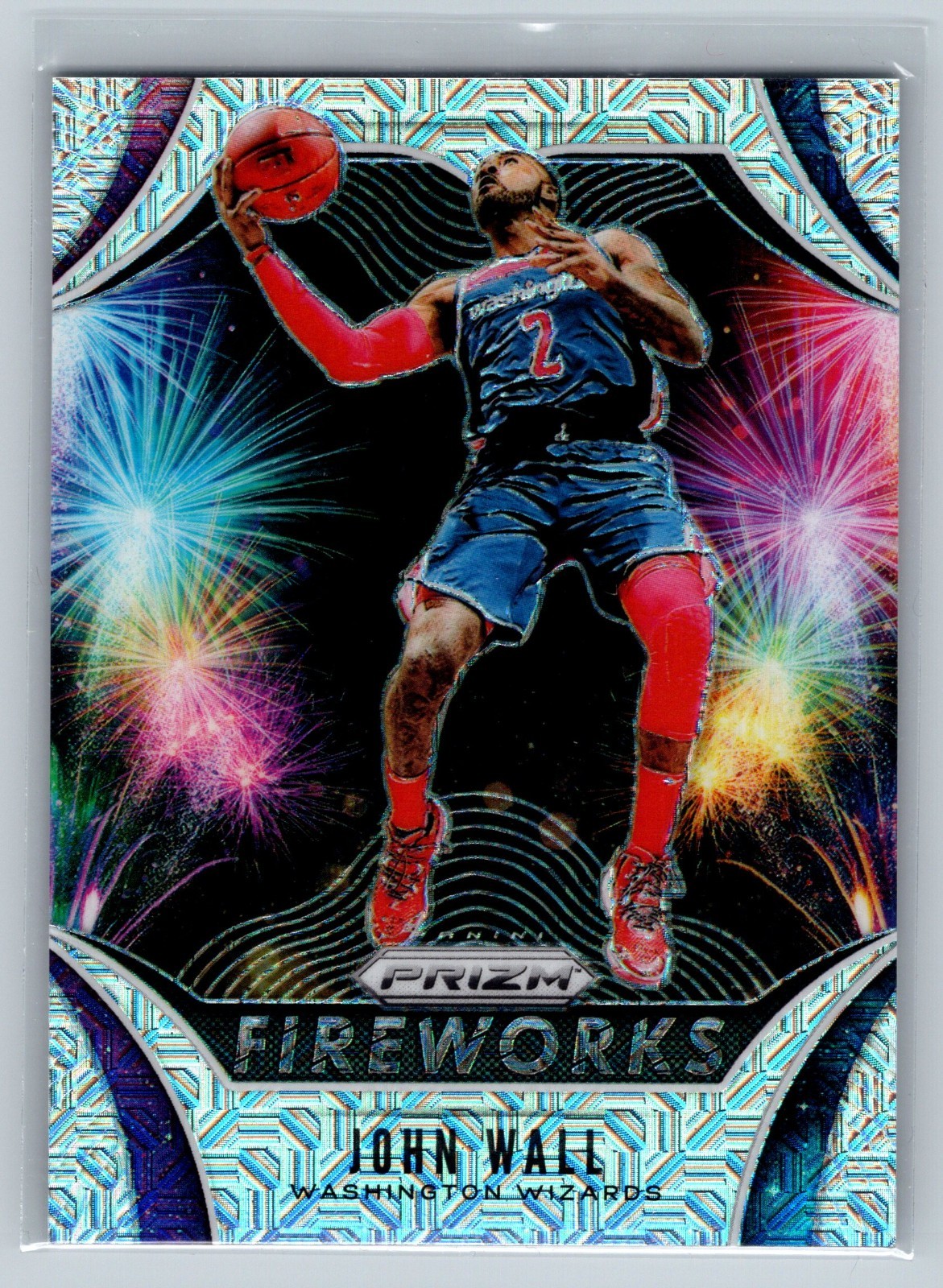 2019 Panini Prizm John Wall Fireworks Mojo /25