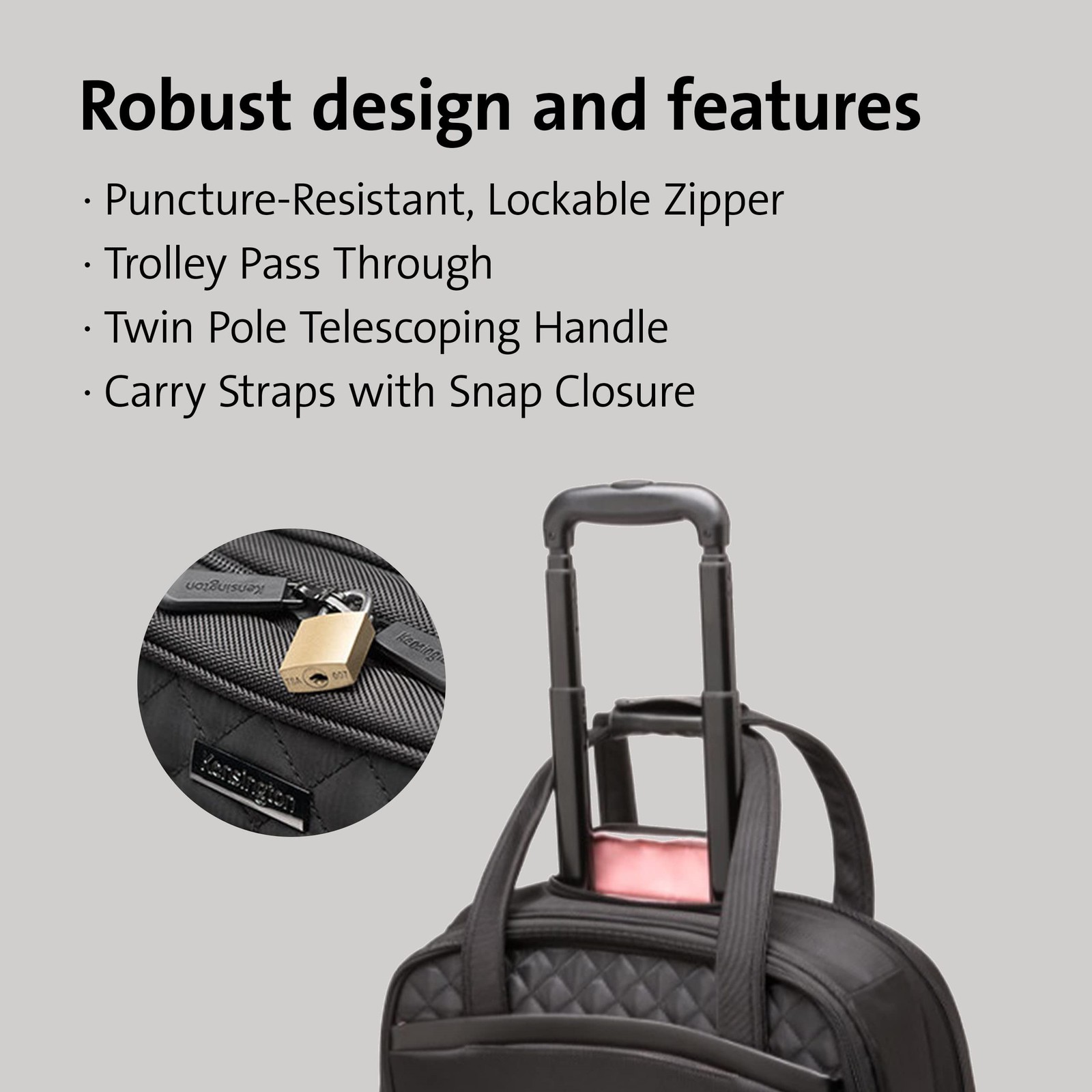 Kensington Contour 2.0 Carrying Case Roller for 15.6" Notebook