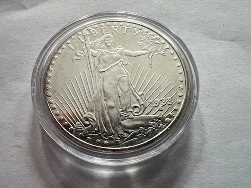 1 Troy oz .999 Fine Silver Round Saint Claudens Walking Liberty