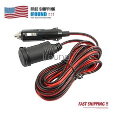 12V Car Cigarette Lighter Socket Extension Cord Cable Heavey Duty Adapter 13FT