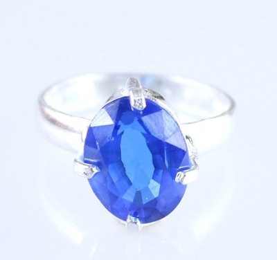 9,10 Ct AGI Natur Tansanit Oval Stein Solitär Ring Damen Herren Unisex