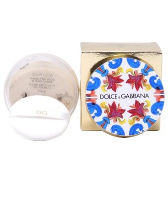 DOLCE & GABBANA SOLAR GLOW #1 CRYSTAL 10g .35oz TRANSLUCENT LOOSE SETTING POWDER