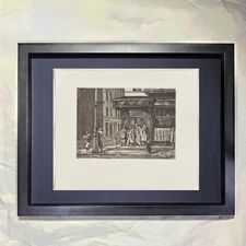 Reginald Marsh "Tenth Ave. at 27th St." CUSTOM FRAMED Art