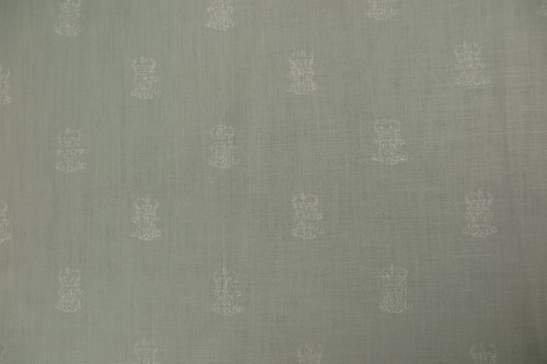 ZOFFANY CURTAIN FABRIC DESIFN "End Paper" 0.65 METRES SKY BLUE/PARCHMENT LINEN - Picture 2 of 5