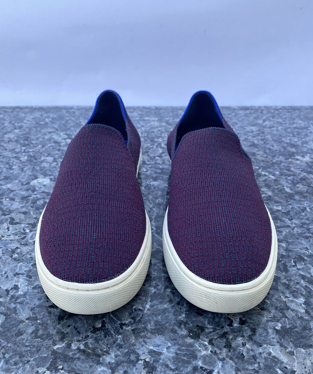 Rothys The Sneaker Eggplant Purple Knit‎ Slip On Shoes Men Sz 9 Women Sz 10.5 Rothy main image 3