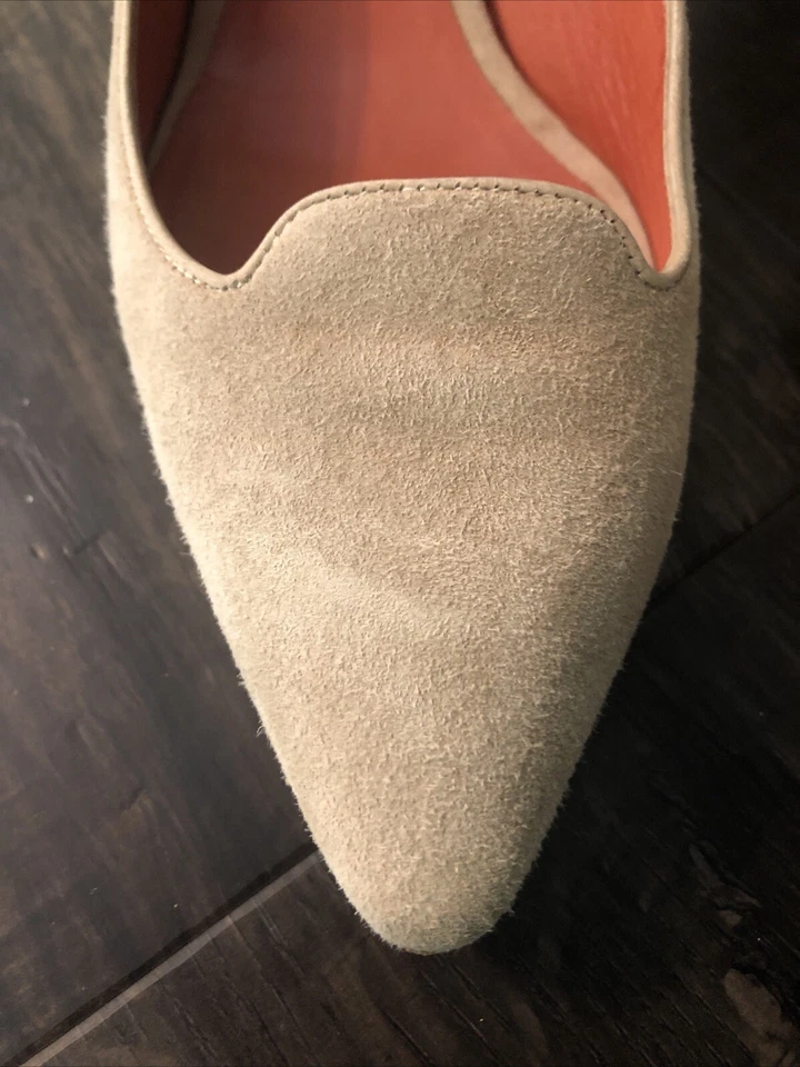 Zapatos de tacón Santoni Rose Collection Italia gamuza camel UE 36,5 Foto 3 de 4