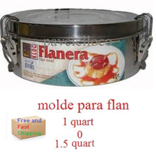 Fabricante de moldes de flanera 16 CM/18 CM aceros inoxidables 1 qt/1,5 qt flan cubano