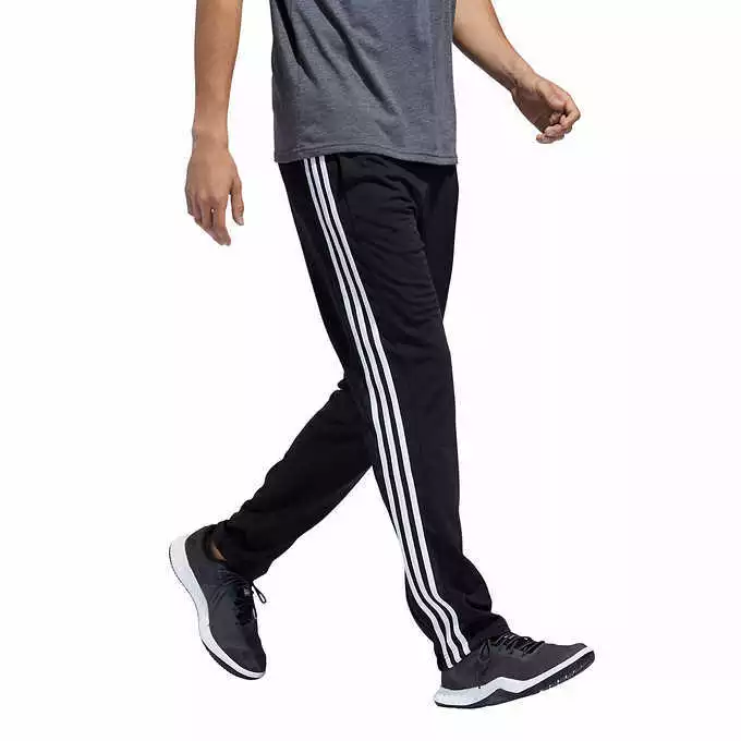 esposa cuenta Alaska Adidas Tricot JOGGER Pant Men&#039;s Training Track Pants 3 Stripe BLACK |  eBay