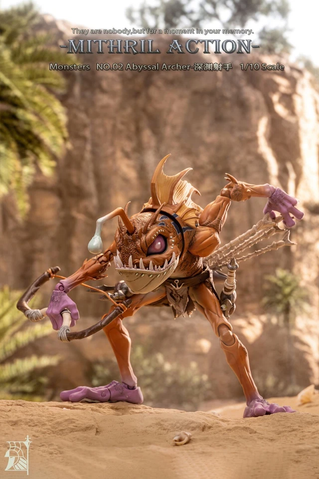 Figura de acción Mithril Studio 1/10 Murloc Monsters M-02 Abyssal Archer · Helti Foto 3 de 4