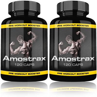 2× Amostrax Trainings-Booster Pre-Workout Muskelaufbau, Energie, Fokus, Kraft