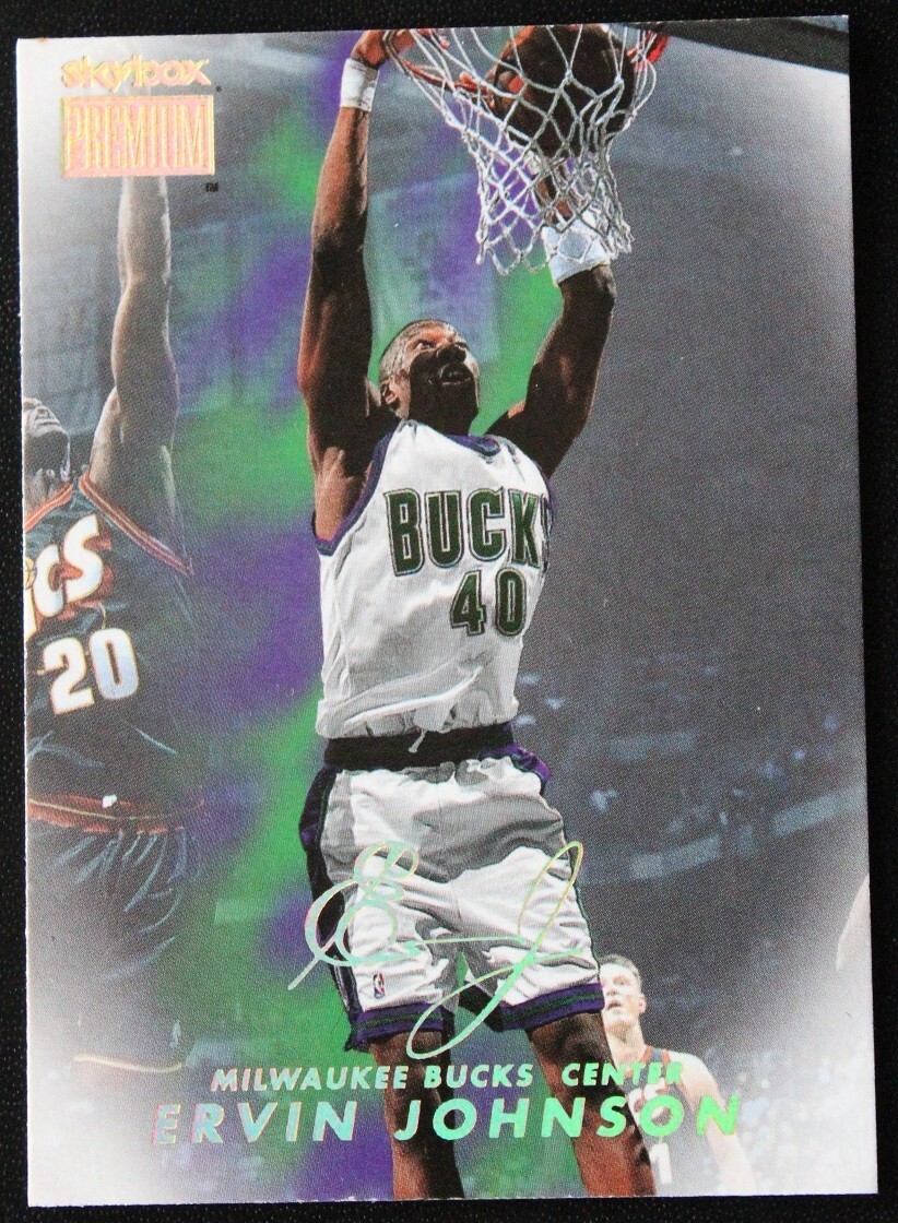 1998-1999 Skybox Premium Ervin Johnson #138 NBA Basketball Card Milwaukee Bucks