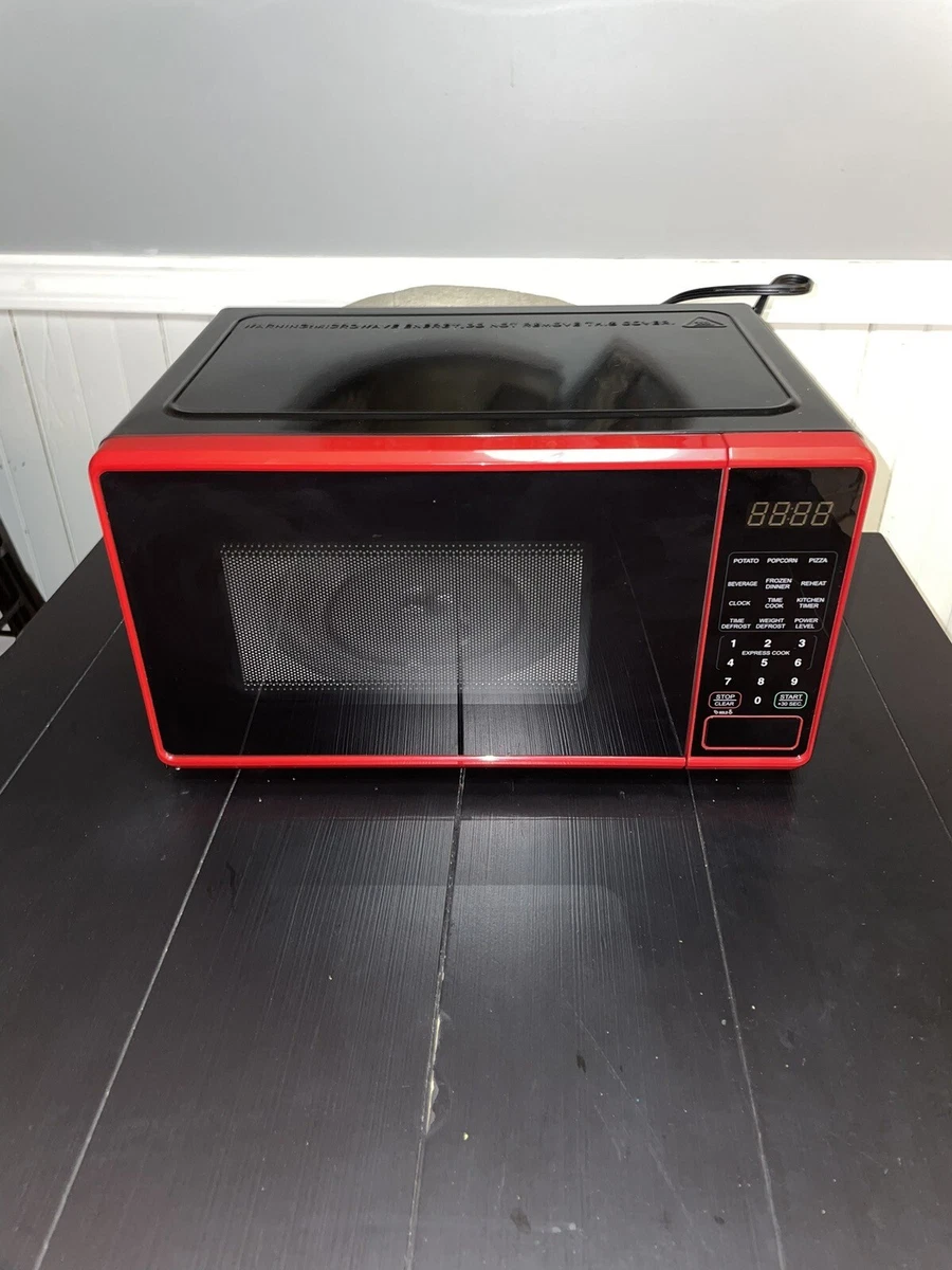 Mainstays 2024 red microwave