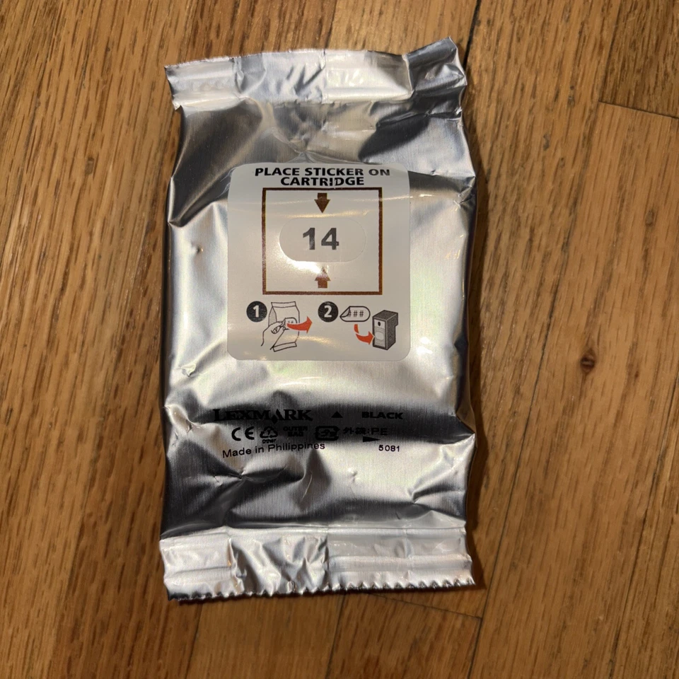 New Lexmark 14/15 Black/Tri-Color Standard Yield Ink Cartridge, 3/Pack (18C2239) - Image 3 of 3