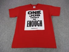 Local Union Shirt Mens Extra Large Red White Hospitality Workers Unite Here USA