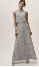 Adrianna Papell Bhldn Madigan In Bridal Silver Sz 18