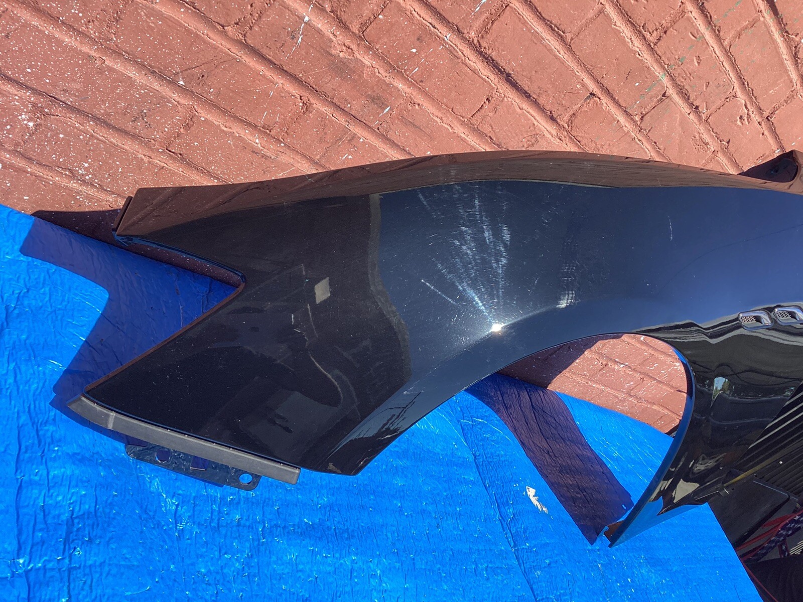 2014-2023 MASERATI GHIBLI DRIVER LEFT FRONT FENDER PANEL WITH VENTS BLACK OEM