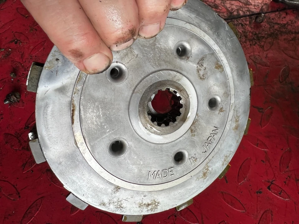 1992 92 Kawasaki Ninja 500 EX500 EX GPZ Clutch Hub + Steels + Fibers Plates - Image 4 of 4