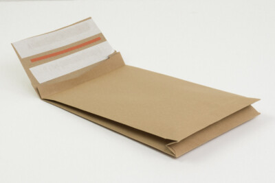100 Kraftpapier-Versandtaschen aus Papier 250 x 350 + 110 mm für Onlineshops