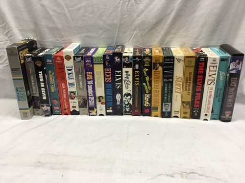 Elvis Presley Lot of 22 VHS movies and documentaries (pre-owned)