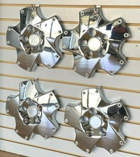 New Set Chrome Center Hub Caps That Fit 2006-2010 Lexus Sc430 18 Alloy Wheel