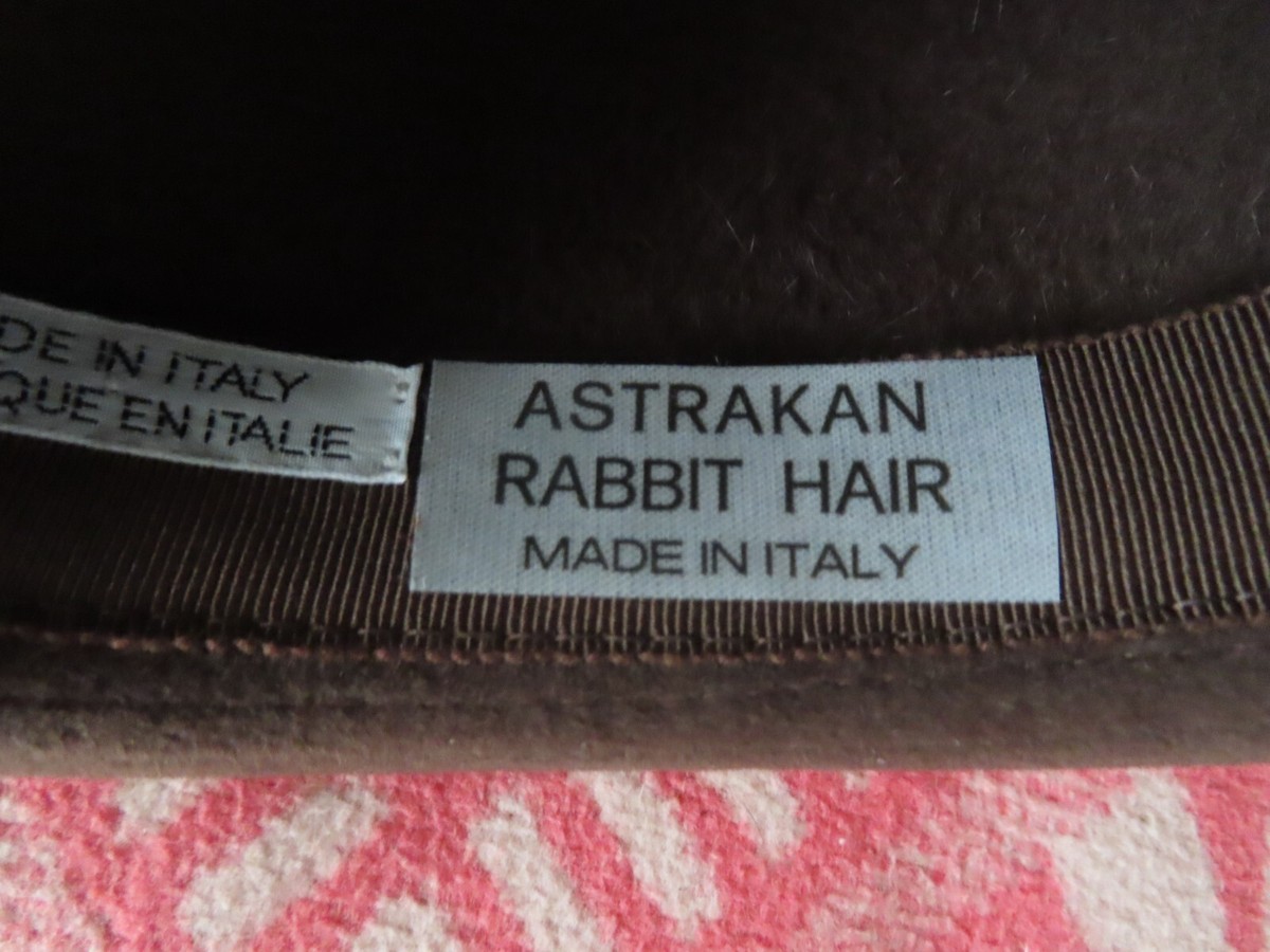 rare valentino boutique astrakan rabbit hair hat made in  display picture 1
