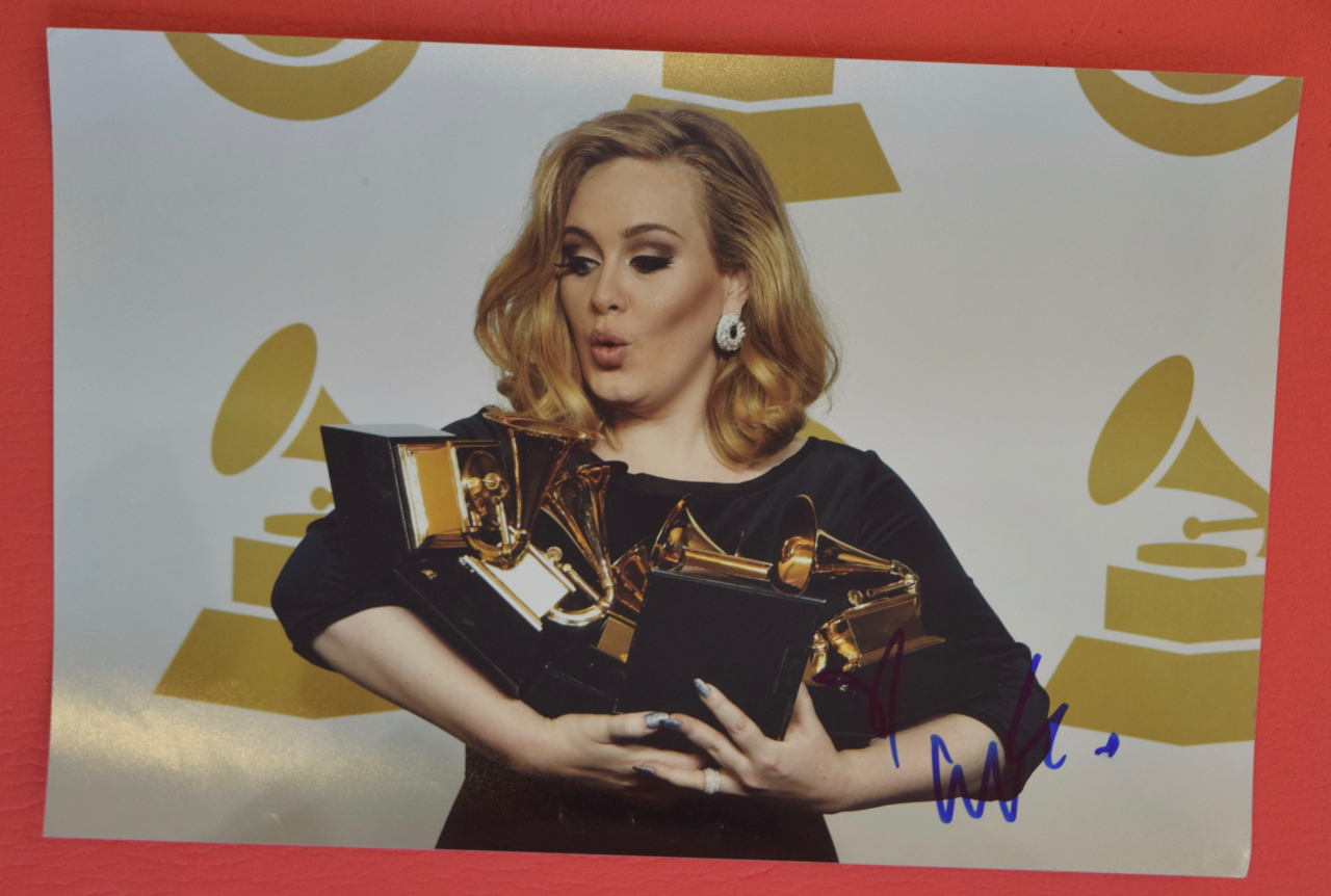 ADELE ADKINS SIGNED AUTOGRAPHED 12X18 PHOTO GRAMMY AWARD WINNER COA eBay