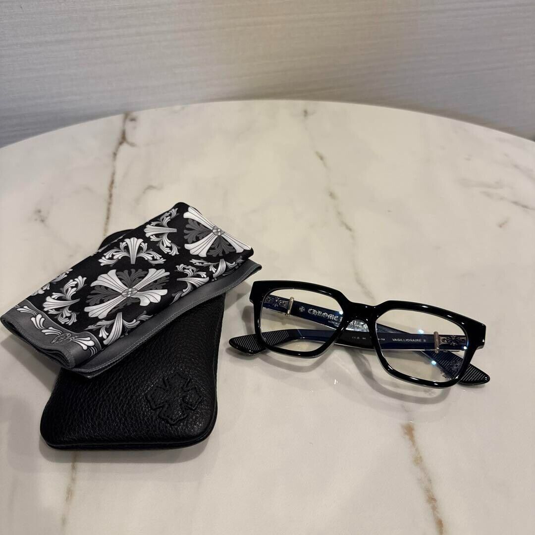 Chrome Hearts Eyeglasses VAGILLIONAIRE II Black - Rare Chrome Hearts Eyeglasses VAGILLIONAIRE II Black - Rare