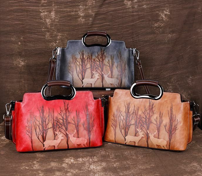 FOXER Smll Crossbody Bg - Split Cow Lether, Mini Kuwit