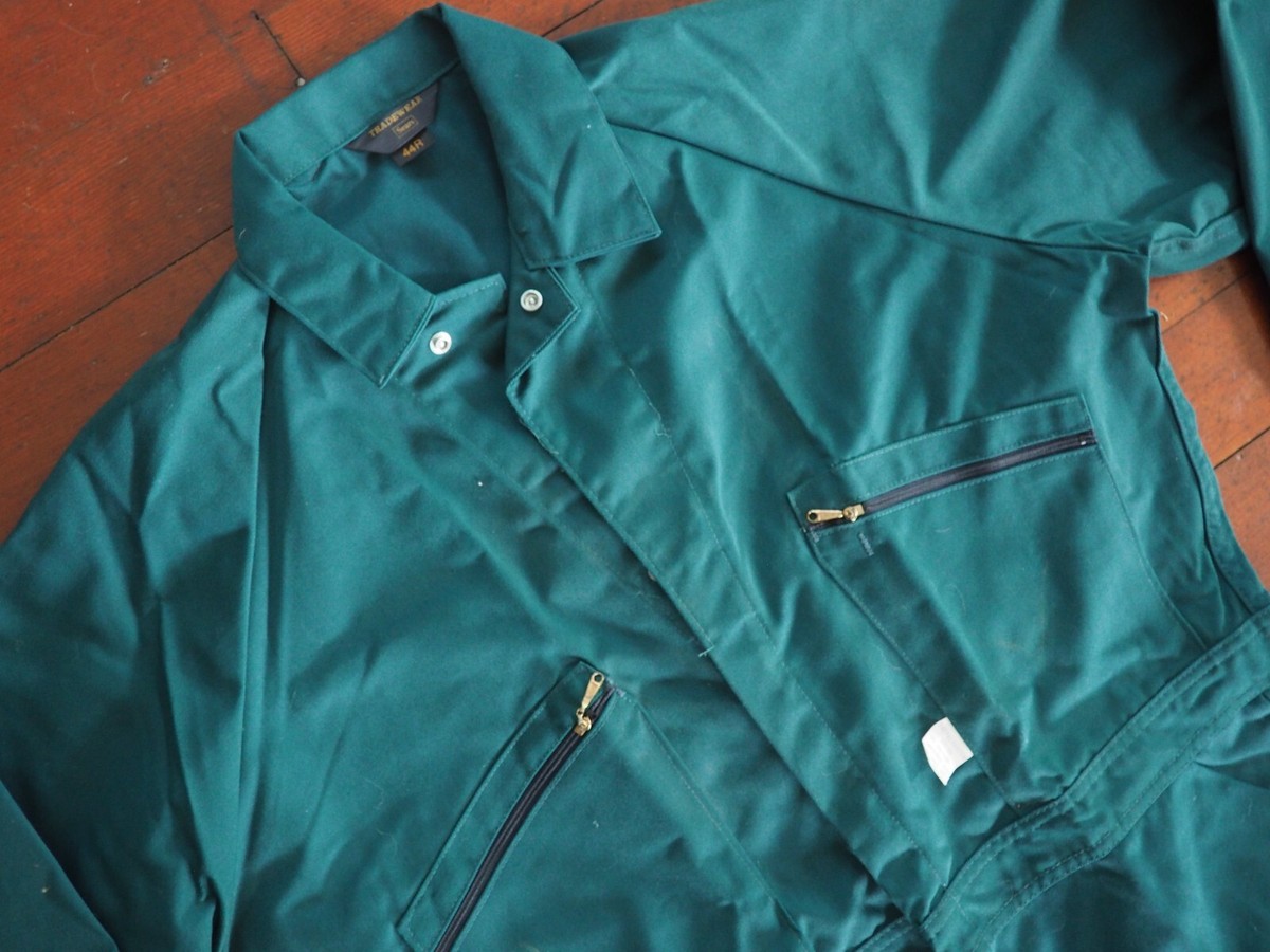 VTG 60s 70s SEARS Tradewear Green Coveralls Tex 44R Michael VTG 60s 70s SEARS Tradewear Green Coveralls Tex 44R Michael