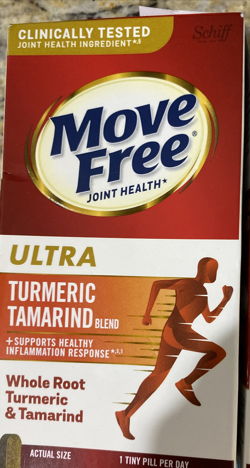 THREE 30ct Schiff Move Free Ultra Turmeric & Tamarind Coated Tablets