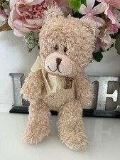 My First Teddy Bear Plush Stuffed Beige Satin 8" Sewn Eye by Kids Preferred EUC