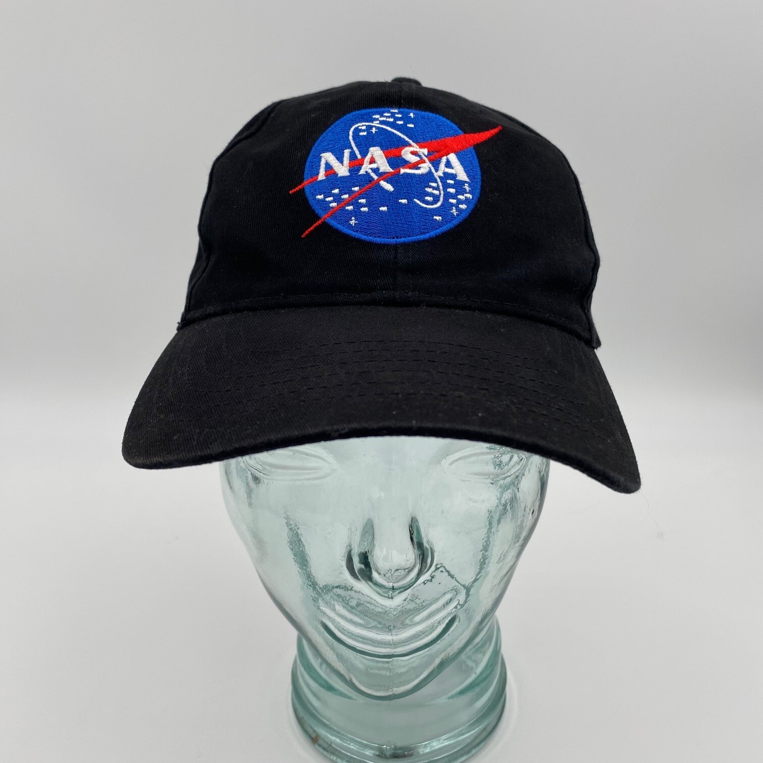 NASA Embroidered Patch Black Adjustable Baseball … - image 1