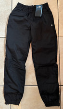 Rucanor Elton II Joggers Mesh Lined Sports Track Pants Zip Pockets XS BNWT Black