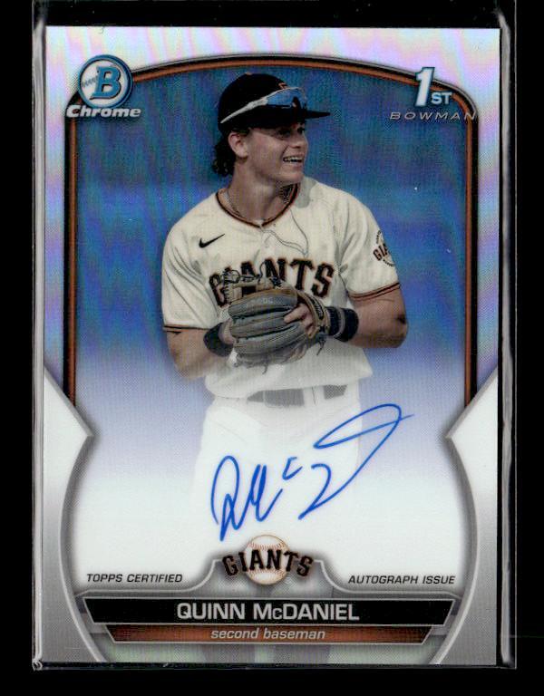 2023 Bowman Draft #CDA-QMC Quinn McDaniel Chrome Prspect Auto Refractor /499
