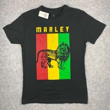 Zion Rootswear - Marley Lion Graphic T-Shirt, Unisex Medium Black