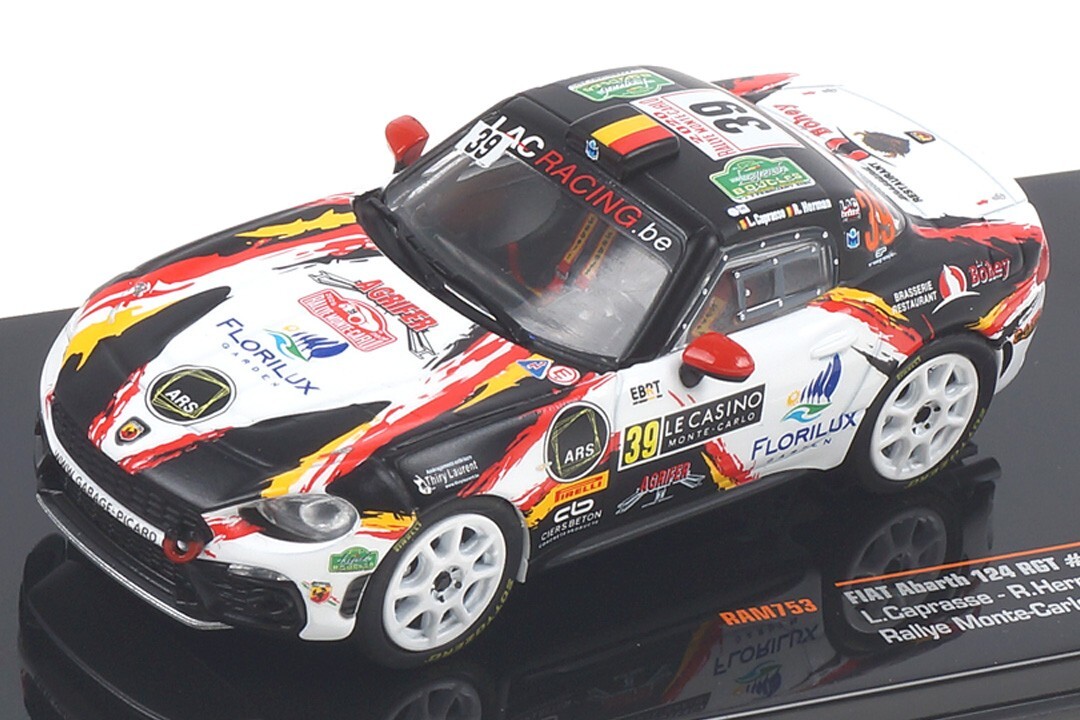 Fiat 124 RGT - 41e Rallye Monte Carlo 2019 - Brazzoli - IXO RAM720 1/43